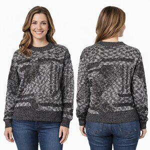 Michael Gerald | VTG 90s | Patterned Knit Grandpa Knit Sweater Womens Medium